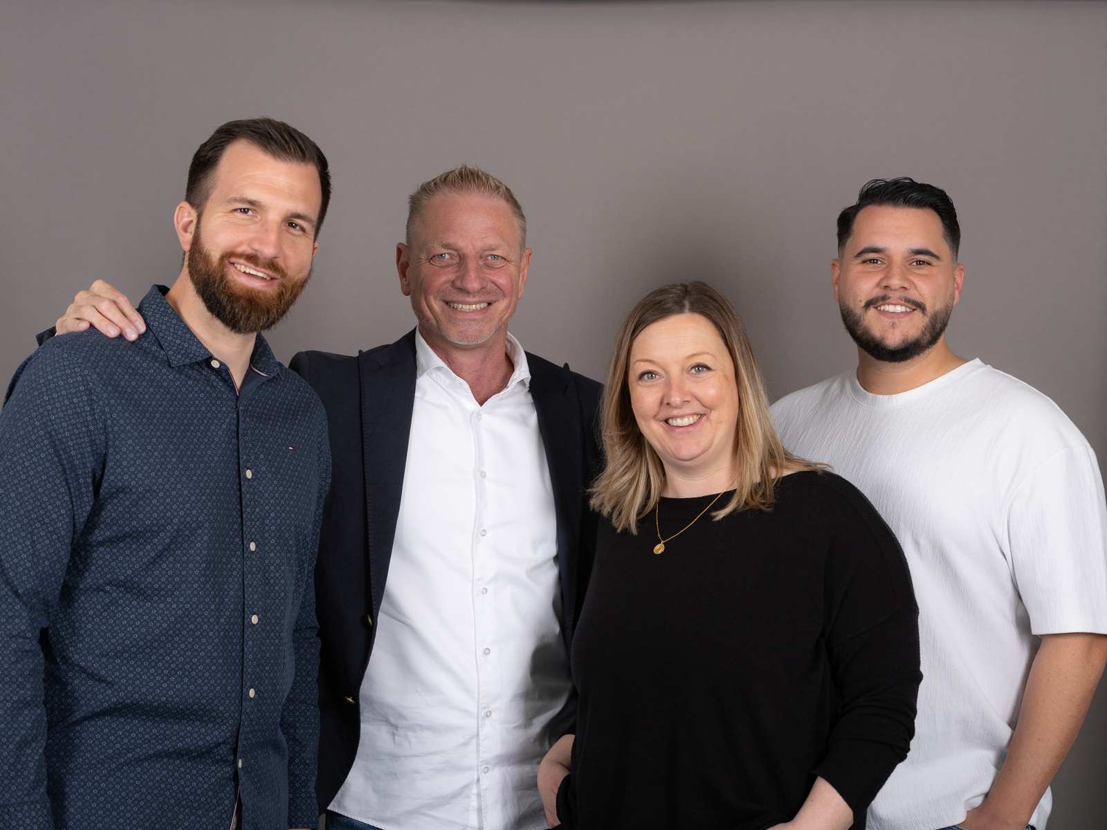 Christian, Erich, Stephanie und Hugo von PS Sursee | © Personal Sigma Sursee AG Christian, Erich, Stephanie und Hugo von PS Sursee | © Personal Sigma Sursee AG